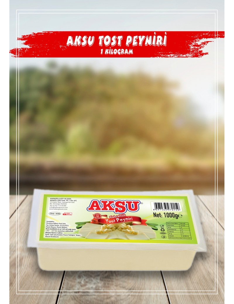 1 KG - ERİTME TOST PEYNİRİ  - AKSU