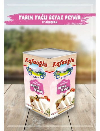 17 KG  BEYAZ PEYNİR  YARIM YAĞLI - KAFAOĞLU 